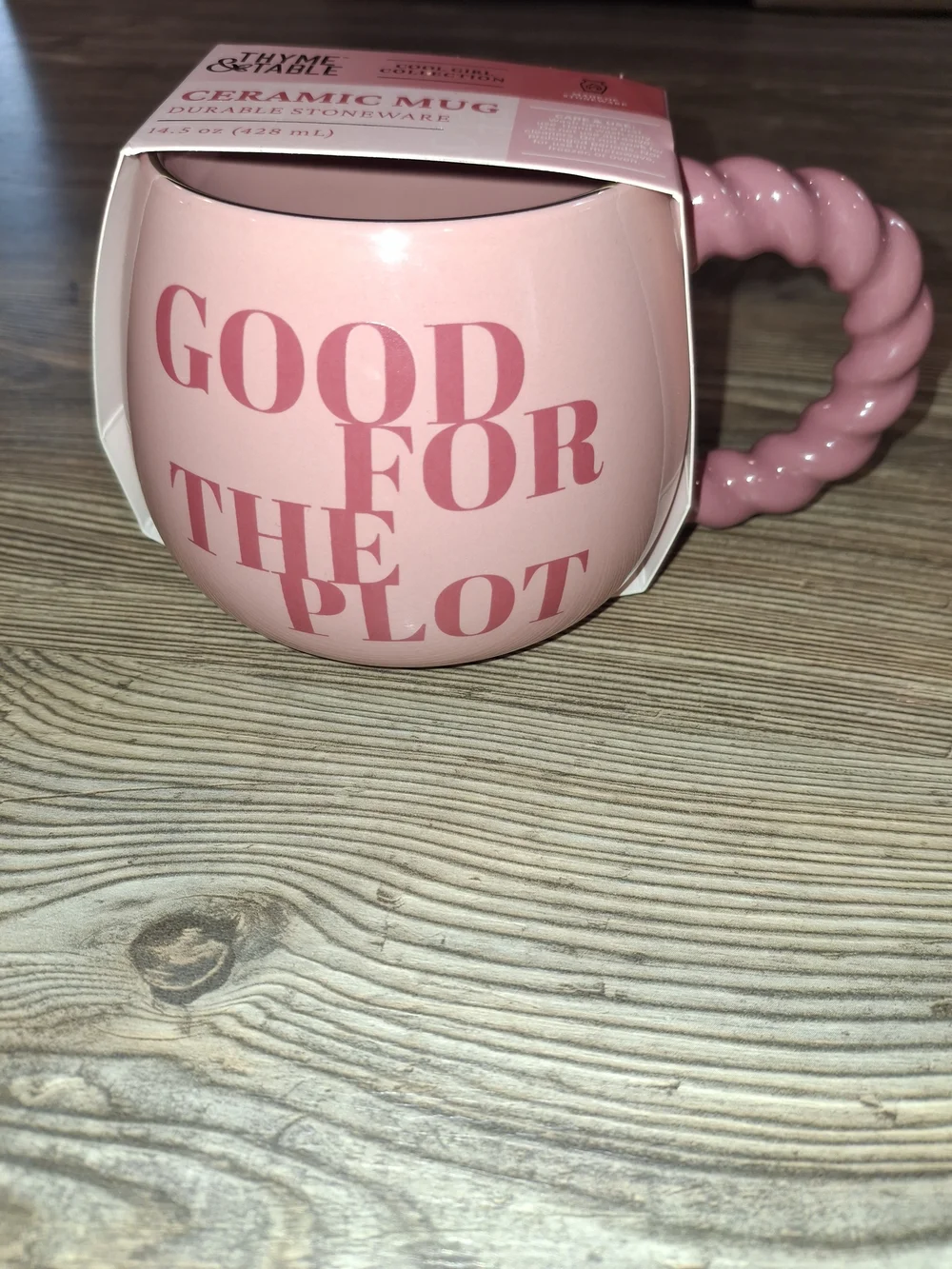 Good For The Plot Pink Ceramic Mug by Studio & Table